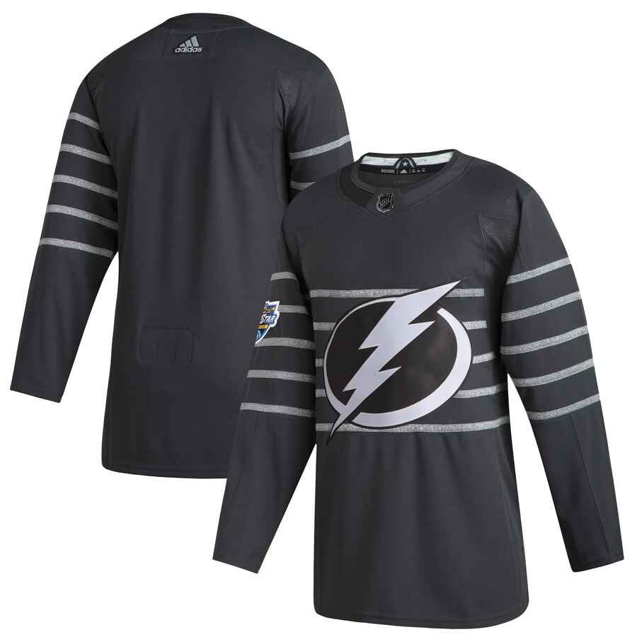 Men Tampa Bay Lightning Adidas Gray 2020 NHL All Star Game Authentic Jersey